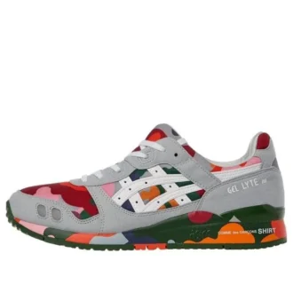 Asics x COMME des GARCONS Shirt Gel-Lyte 3 « Grey Red Multicolor »