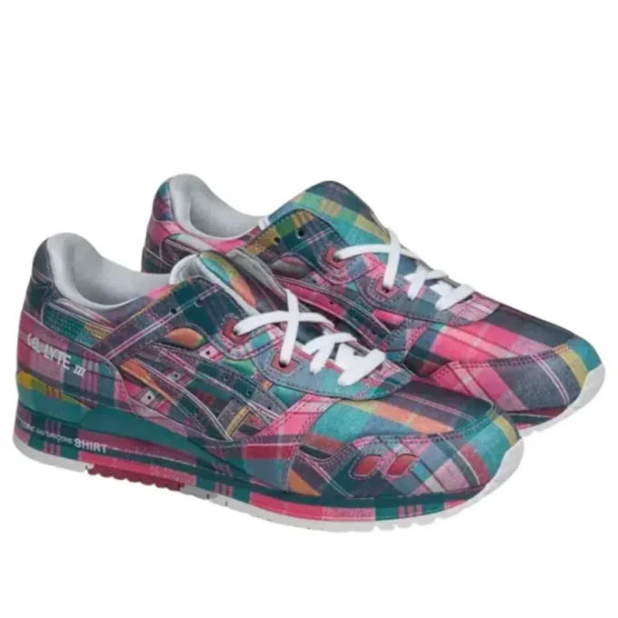 Asics x COMME des GARCONS SHIRT Gel-Lyte III « 07 Remastered » « Pink Plaid »