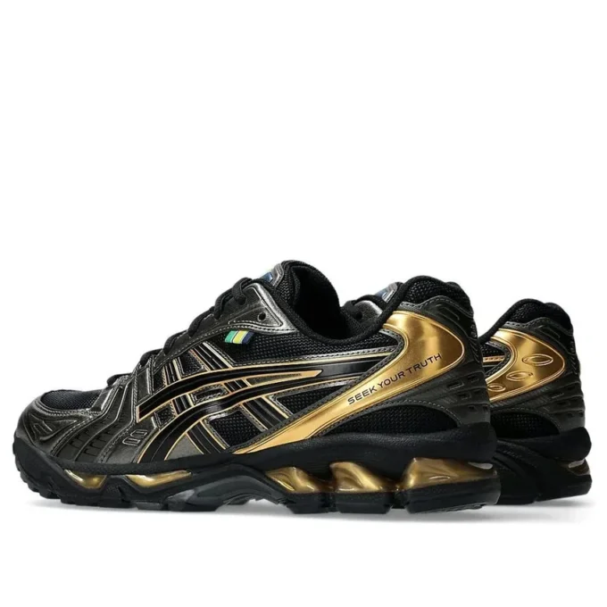 Asics x SENNA Gel-Kayano 14 « Black Pure Gold »