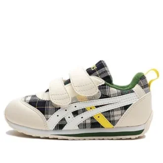 Baskets Cotla « White Plaid Print »