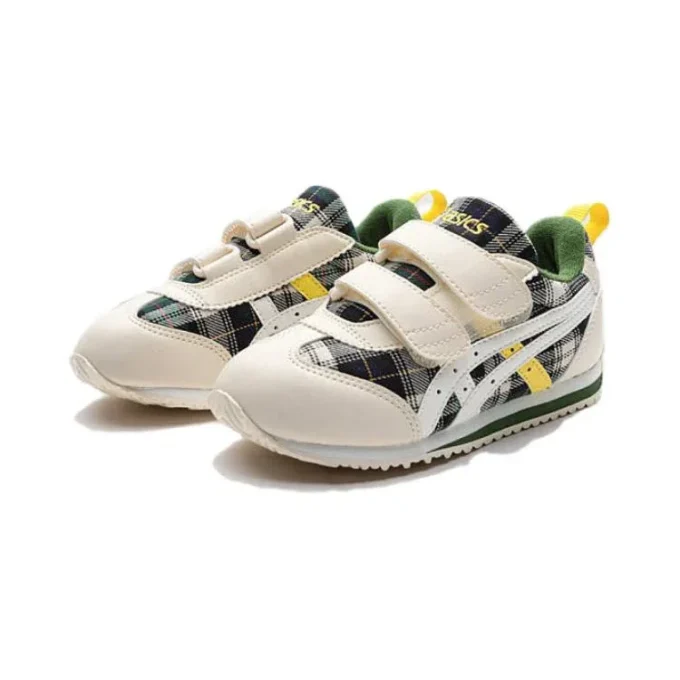 Baskets Cotla « White Plaid Print »