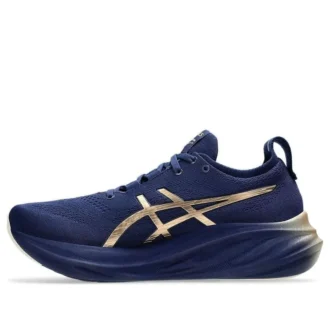 Baskets Gel-Nimbus 26 « Navy Silver Gold »