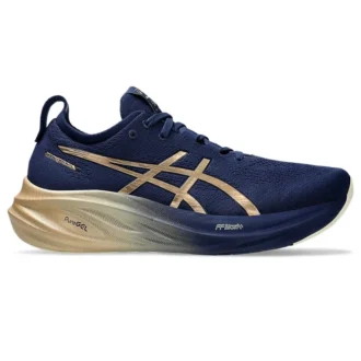 Baskets Gel-Nimbus 26 « Navy Silver Gold »