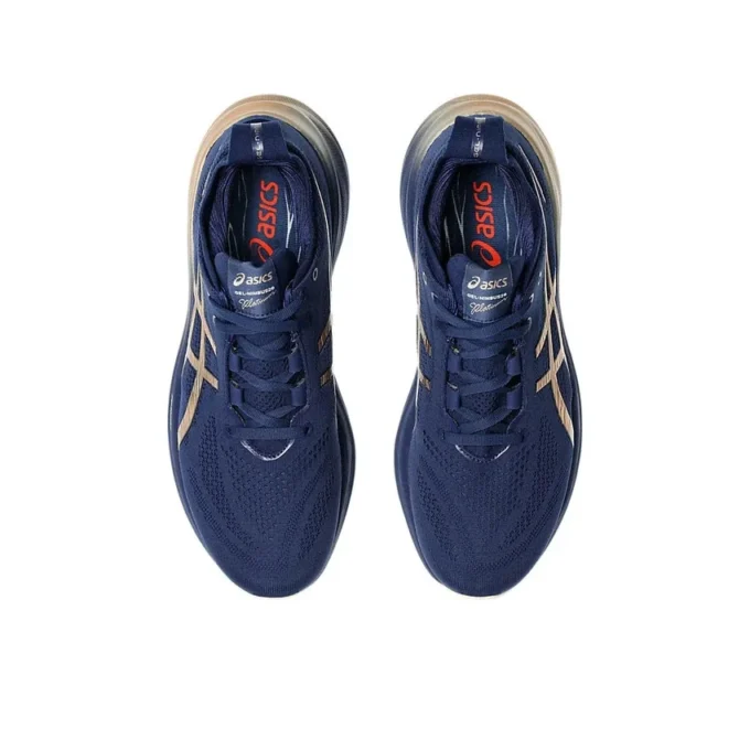 Baskets Gel-Nimbus 26 « Navy Silver Gold »