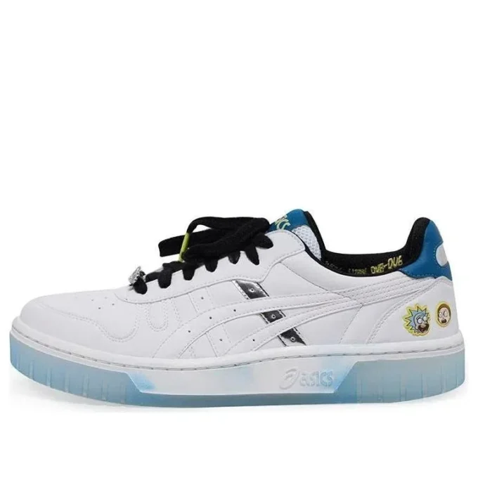 Baskets Rick and Morty x Asics Court-MZ Blanc/Bleu