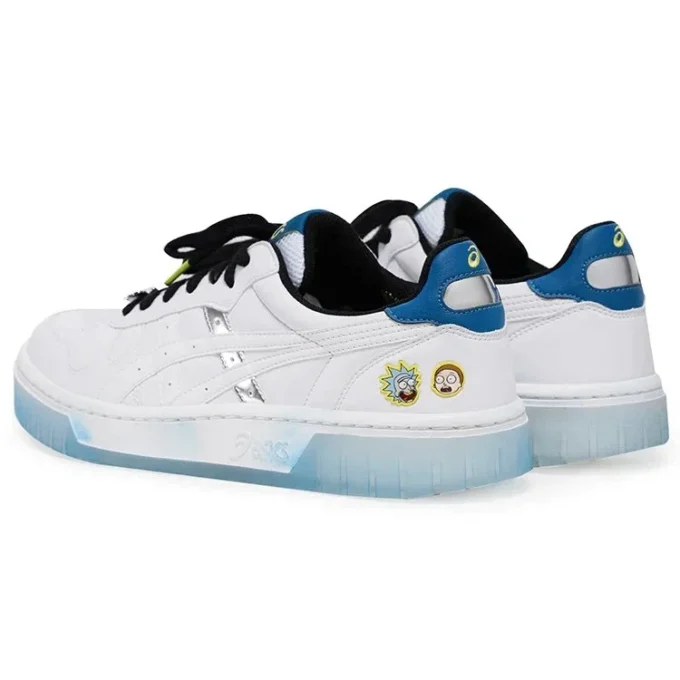 Baskets Rick and Morty x Asics Court-MZ Blanc/Bleu