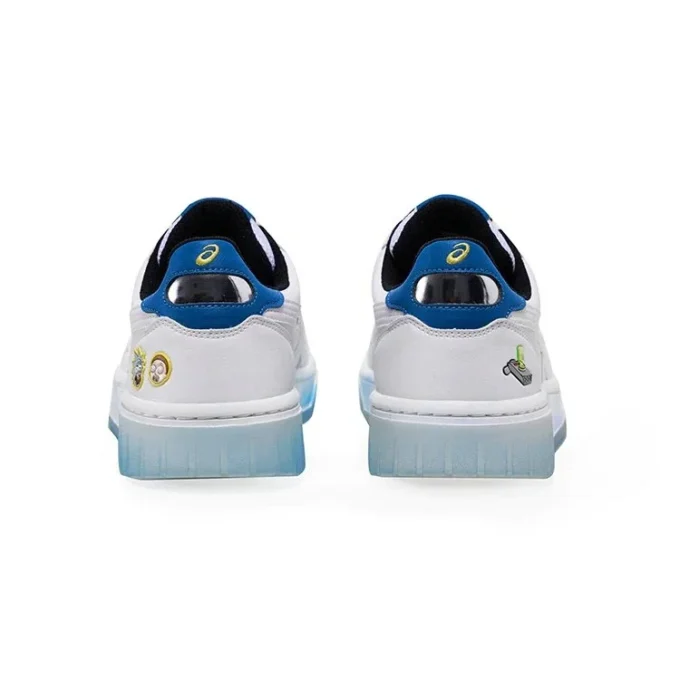 Baskets Rick and Morty x Asics Court-MZ Blanc/Bleu