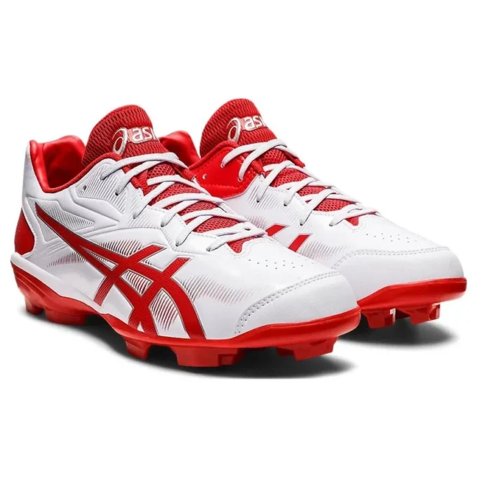 Chaussures de baseball à crampons Star Shine III « Blanc Rouge »