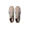 Chaussures de basket-ball hautes en molleton marron clair/bleu Double Clutch