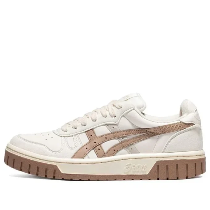 Chaussures de skate casual unisexes Court MZ Retro Blanc Marron