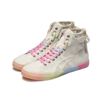 Double Clutch Milk White Retro Casual High Board Chaussure « White Pink »