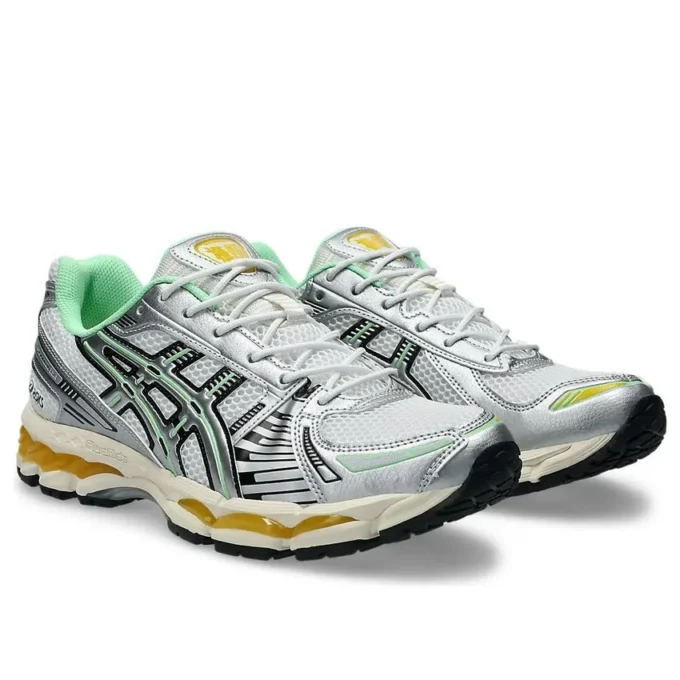 Gel-Kayano 12.1 « Silver Green Orange »