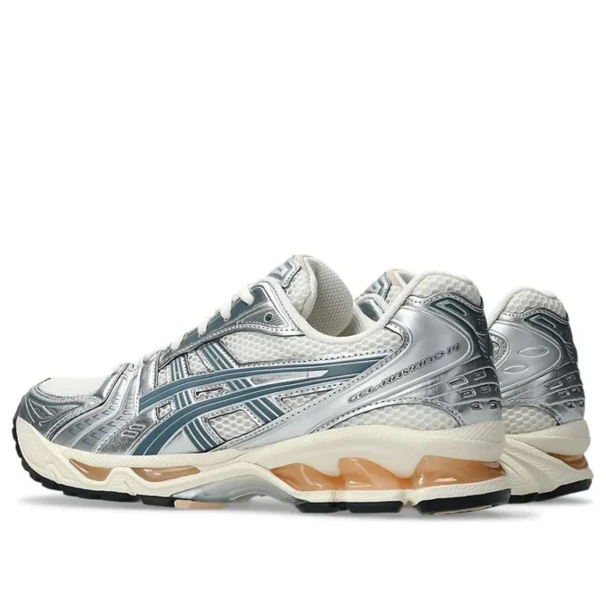 Gel-Kayano 14 « Birch Pure Silver Teal Gold »