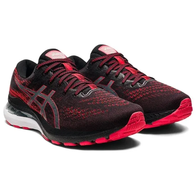 Gel-Kayano 28 4E Wide « Black Electric Red »