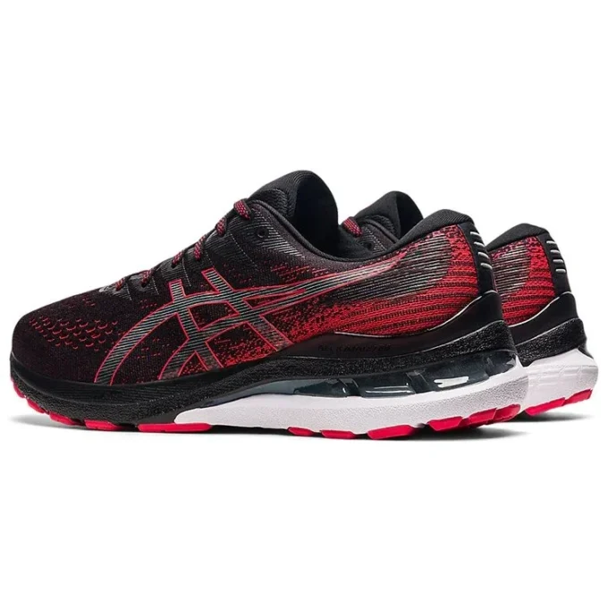 Gel-Kayano 28 4E Wide « Black Electric Red »