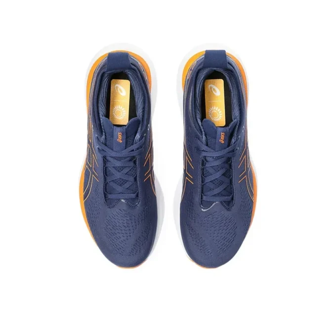 Gel-Nimbus 25 Wide « Deep Ocean Bright Orange »