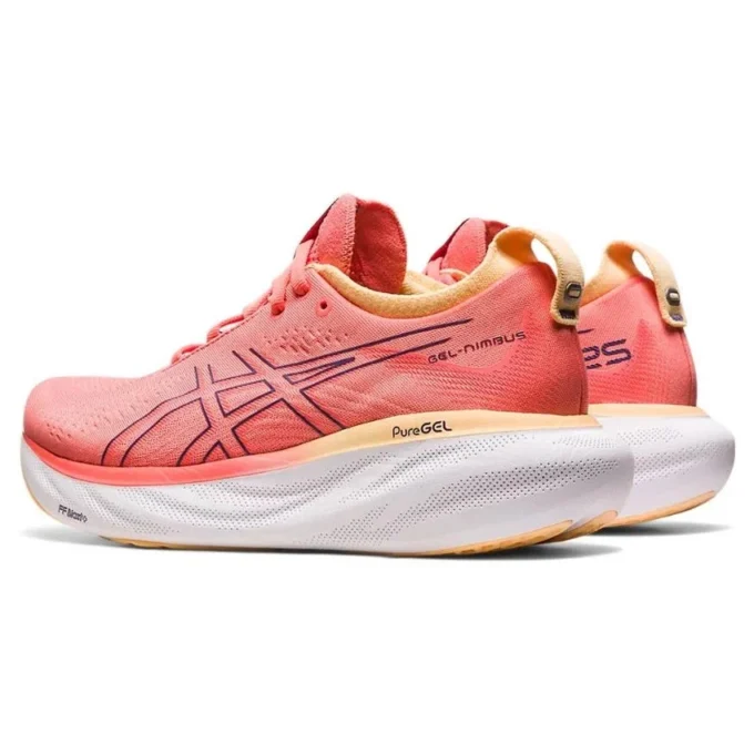 Gel-Nimbus 25 Wide « Papaya Dusty Purple »