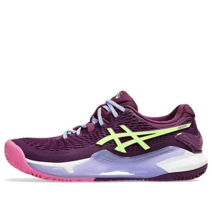 GEL-Resolution 9 Padel « Deep Mauve Lime Green »