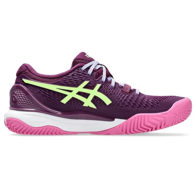 GEL-Resolution 9 Padel « Deep Mauve Lime Green »