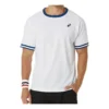 Haut classique à manches courtes « White Blue »