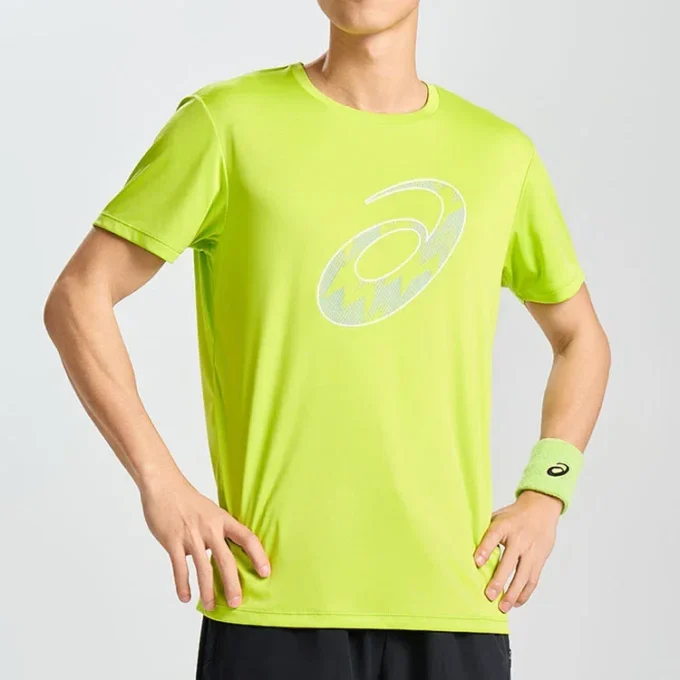 Haut de course à manches courtes « Lime Zest »