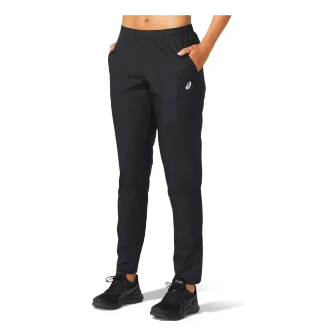Pantalon tissé argenté « Noir »