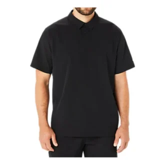 Polo en jacquard à empiècements Actibreeze « Noir »