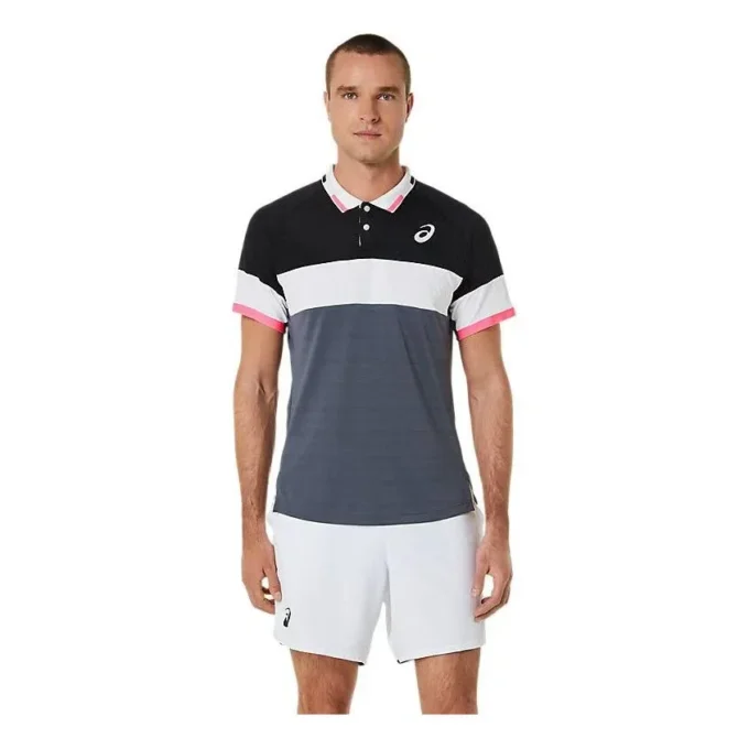 Polo Match « Performance Black Carrier Grey »