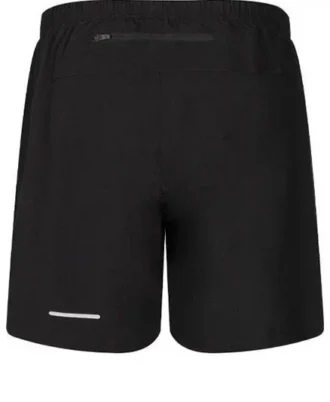 Short à logo avec poche zippée à l&rsquo;arrière « Noir »