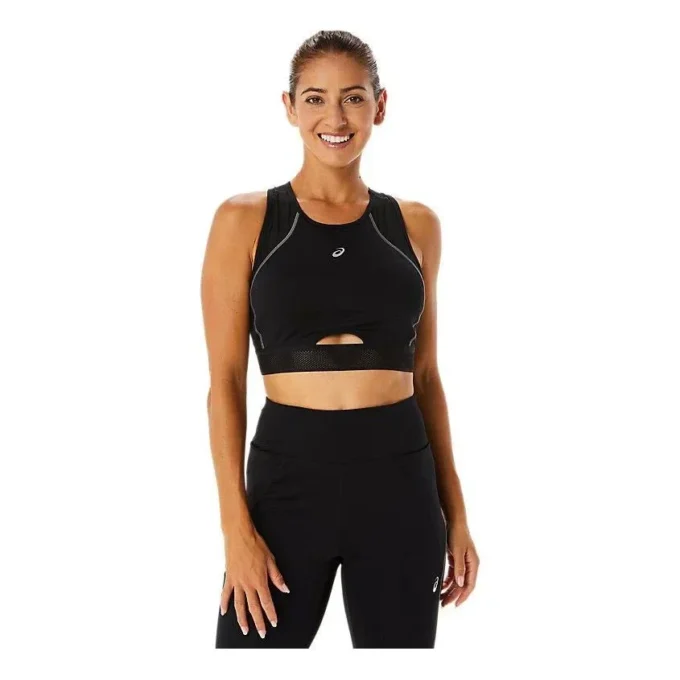 Soutien-gorge de sport à empiècements en mesh « Black »