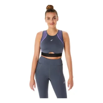 Soutien-gorge de sport à empiècements en mesh « Carrier Grey »