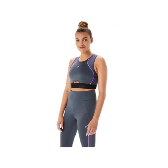 Soutien-gorge de sport à empiècements en mesh « Carrier Grey »