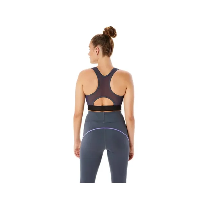 Soutien-gorge de sport à empiècements en mesh « Carrier Grey »