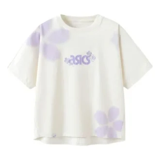 T-shirt avec logo et fleurs « White »