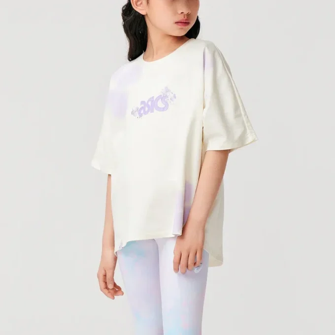 T-shirt avec logo et fleurs « White »