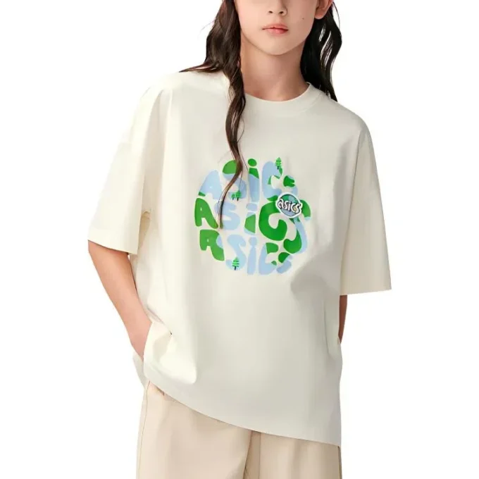 T-shirt avec logo sur le thème de la Terre « Blanc »