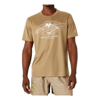 T-shirt de course Fujitrail « Tan White »