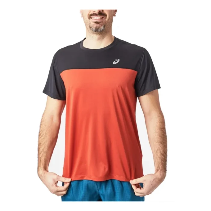 T-shirt de course « Orange Black »