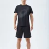 T-shirt de course à pied avec logo réfléchissant « Noir »