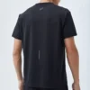 T-shirt de course à pied avec logo réfléchissant « Noir »