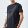 T-shirt de course à pied avec logo réfléchissant « Noir »