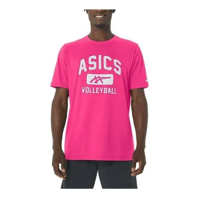 T-shirt graphique de volley-ball « Hot Pink »