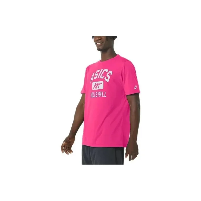 T-shirt graphique de volley-ball « Hot Pink »