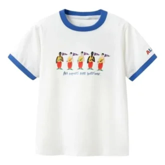 T-shirt imprimé décontracté « White Blue »
