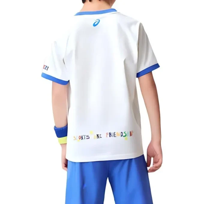 T-shirt imprimé décontracté « White Blue »