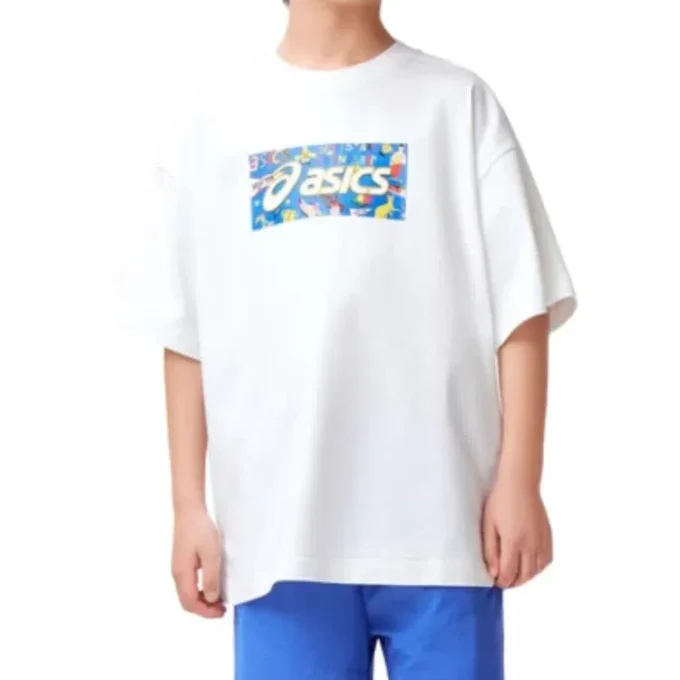 T-shirt à imprimé logo « White Blue »