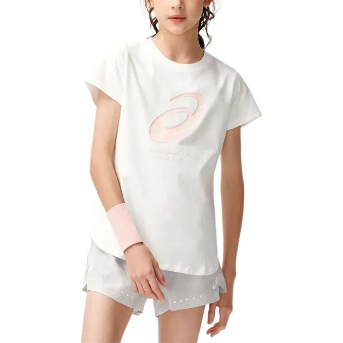 T-shirt à logo « White Pink »