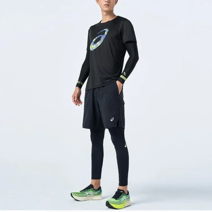 T-shirt à manches courtes avec logo en spirale « Noir »