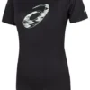 T-shirt à manches courtes avec motif en spirale, tailles asiatiques « Performance Black »