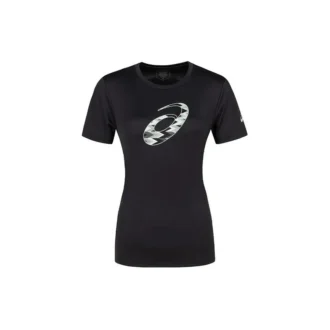 T-shirt à manches courtes avec motif en spirale, tailles asiatiques « Performance Black »
